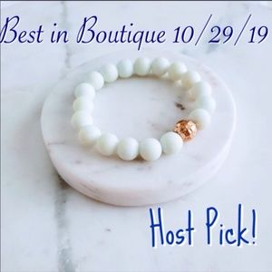 Natural White Stone Bracelet